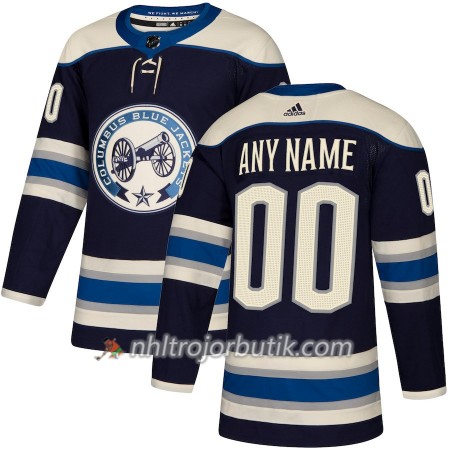 Män Ishockey Columbus Blue Jackets Tröja med eget tryck Alternate Adidas 2018-19 Authentic Män Ishockey Columbus Blue Jackets Tröja med eget tryck Alternate Adidas 2018-19 Authentic